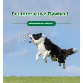 Pet Interactive Flywheel,Dog Toy,Fun Interactions Buildstronger Bonds (Option: MacaronBlue)