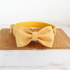 Nala pet dog collar traction rope (Option: Bow plus Collar-S)